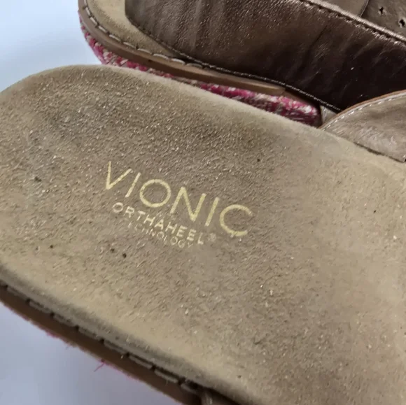 Vionic Size 11 orthopedic sandal style Cancun fuchsia - Picture 5 of 7